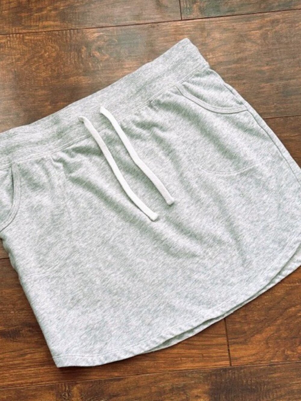 Gap Gray Drawstring Sweatshirt Mini Skirt Size M - Picture 4 of 11